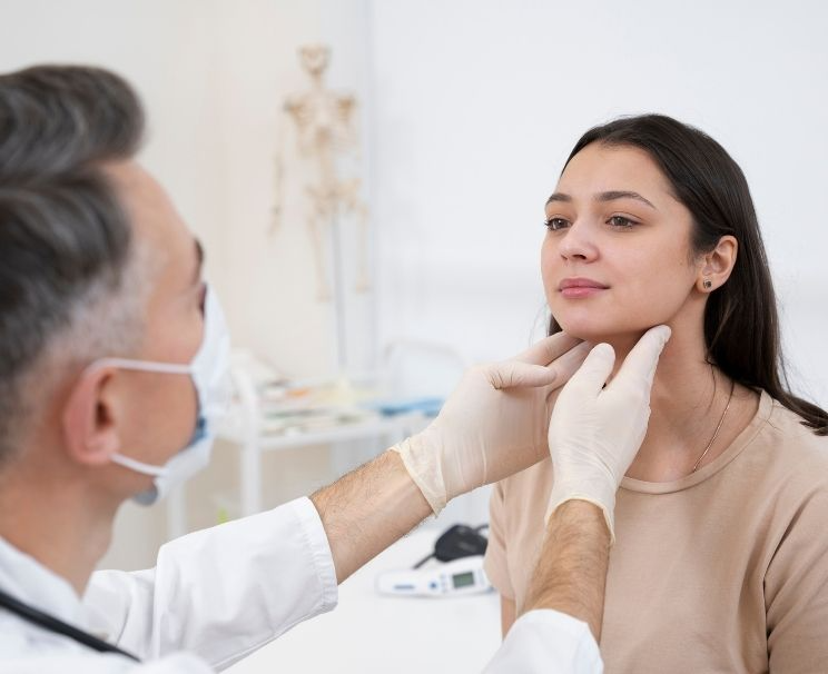 What Should the Right and Left Thyroid Lobe Dimensions Be in mm?
